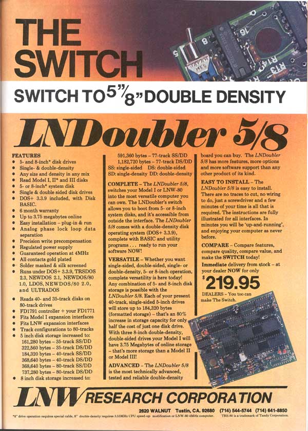 LNDOUBLER advertisement