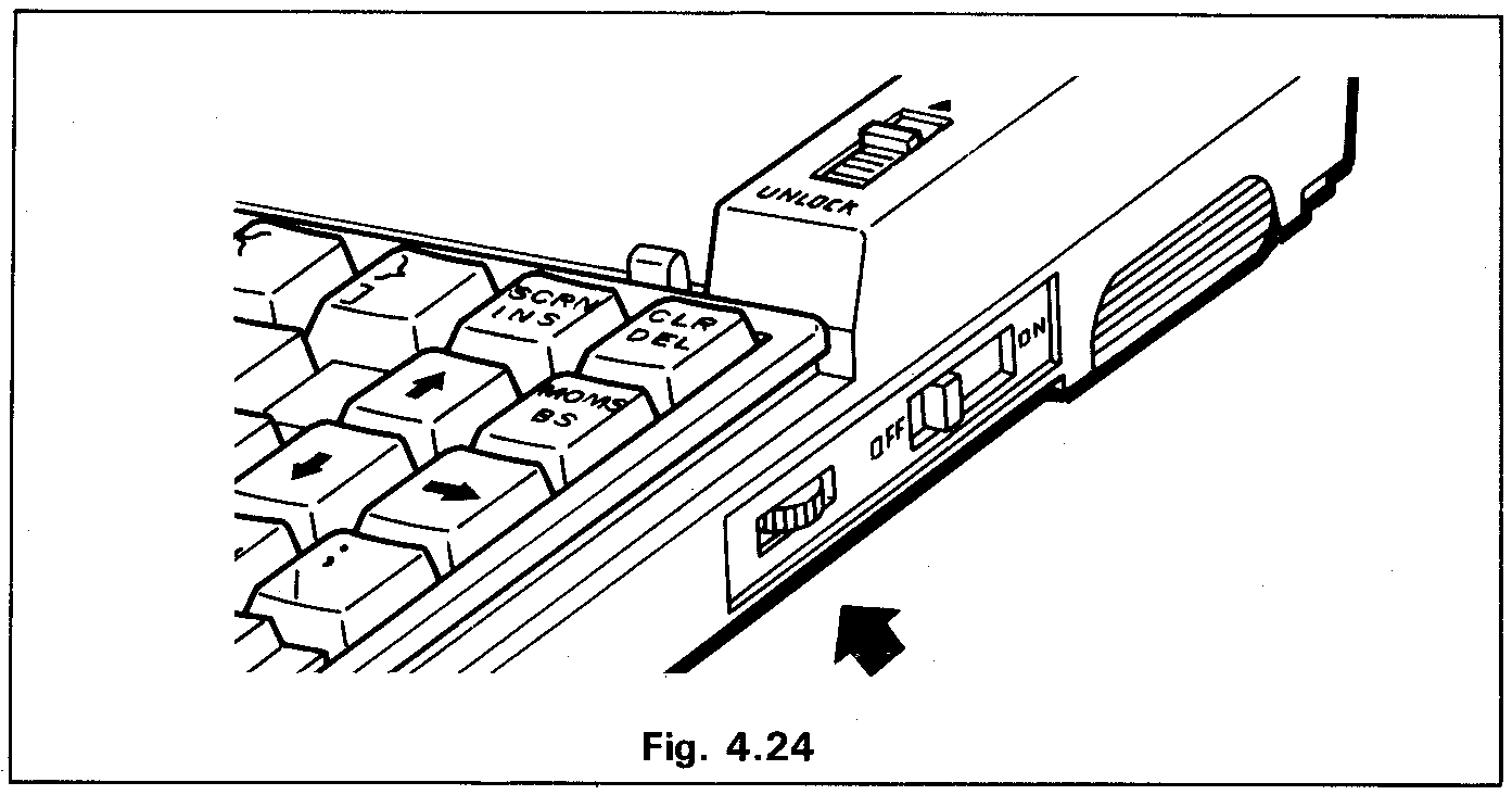Fig. 4.24 - Volume control location