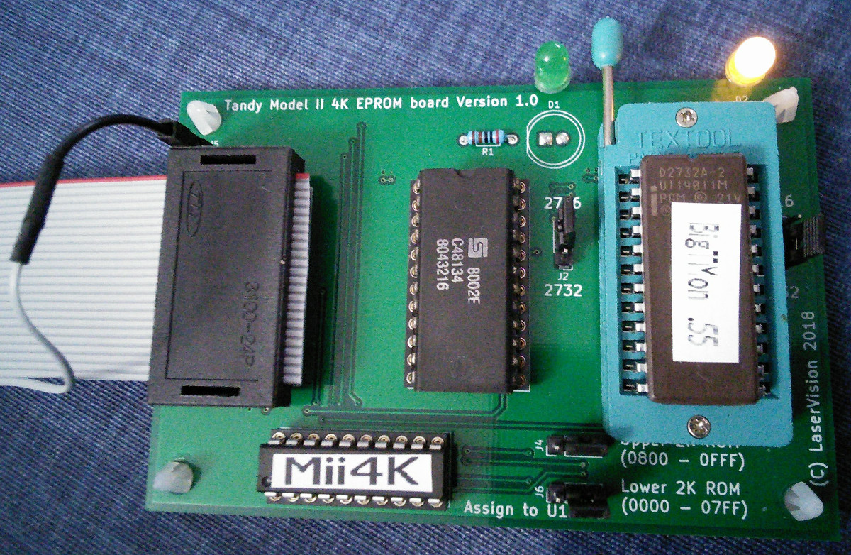 Tandy Model II 4K EPROM board V1.0