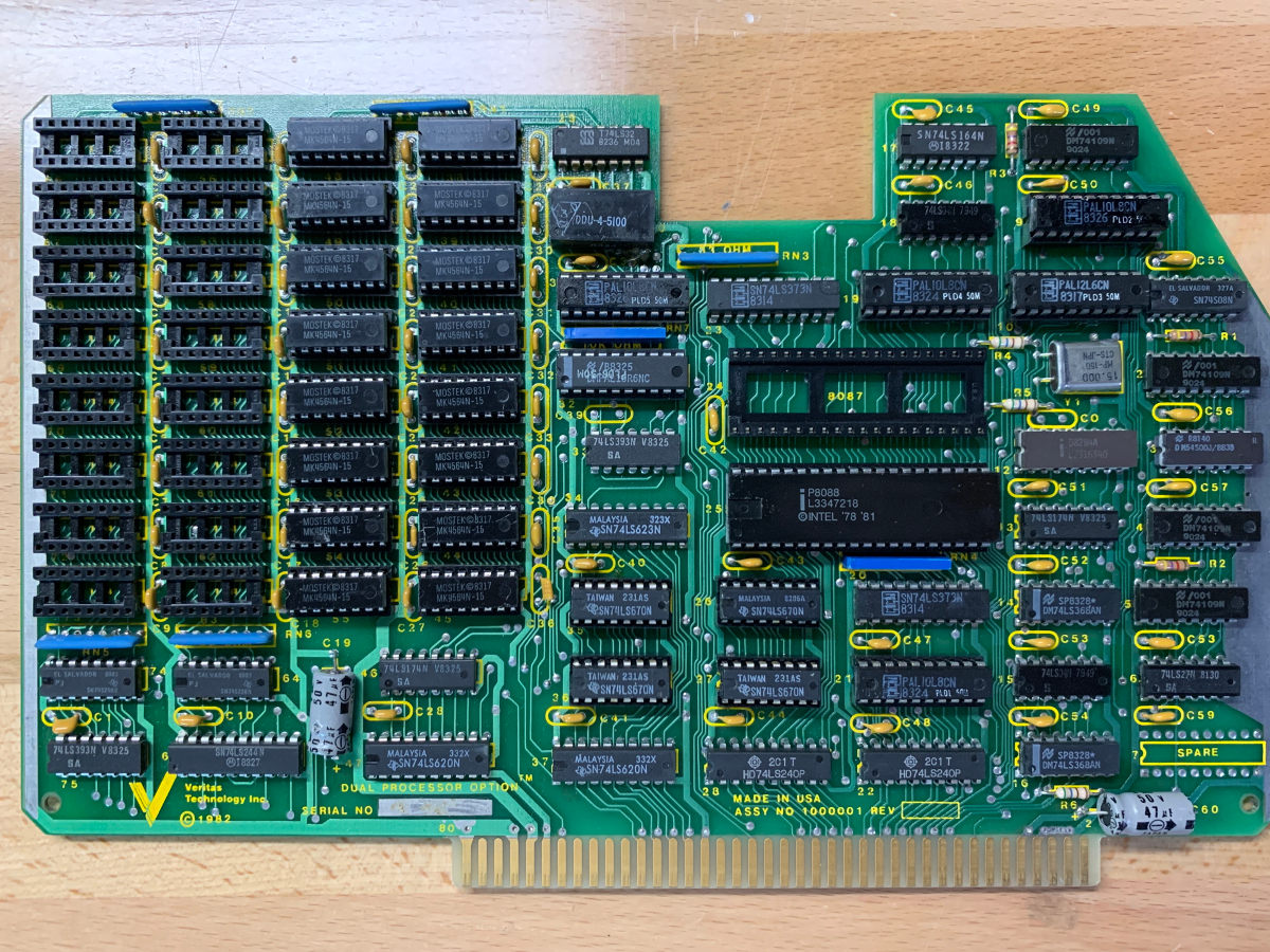 8088 board for the Model 2 bus