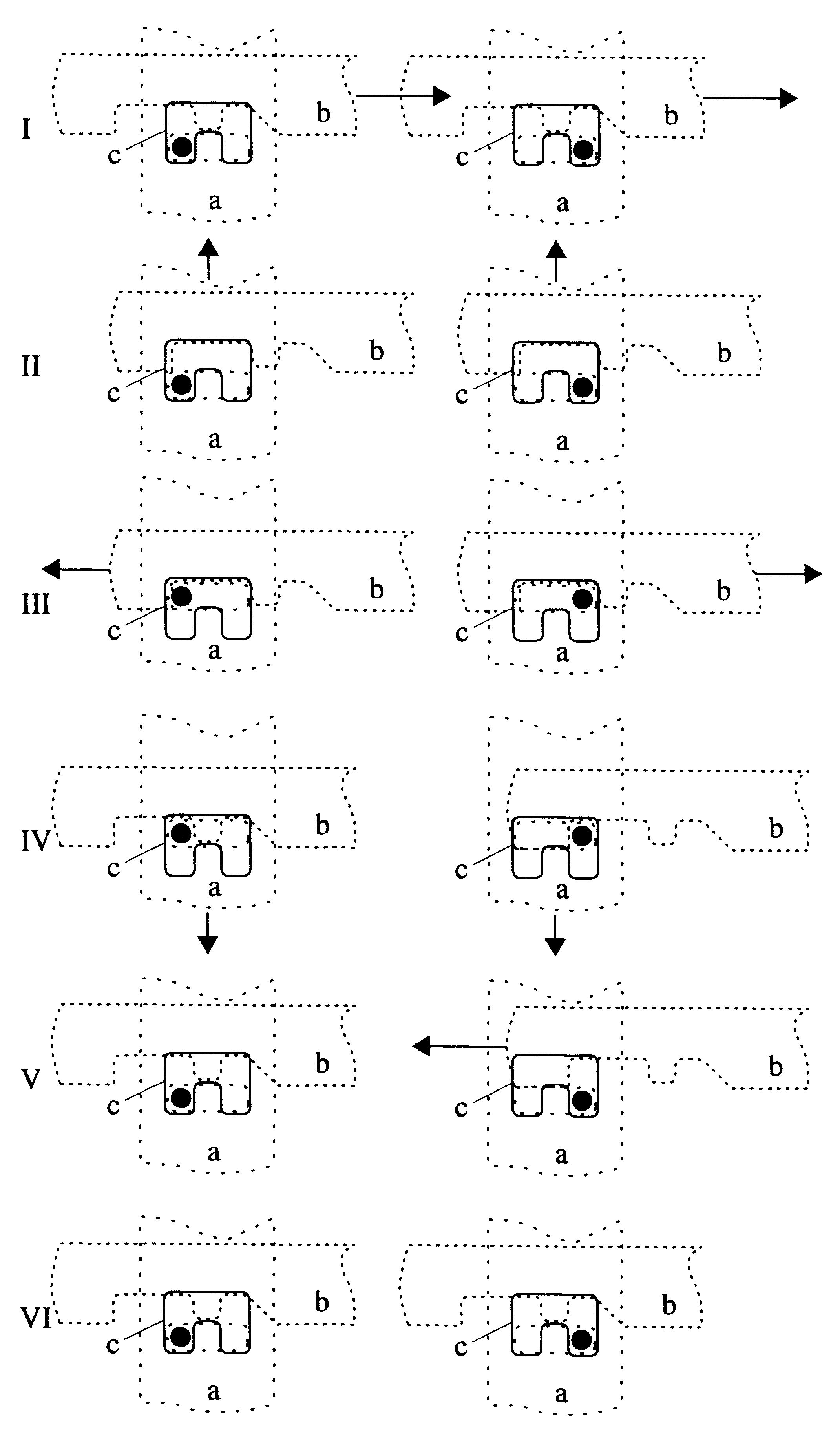 Image 6, showing all six stages of the write cycle, for both values 0 and 1